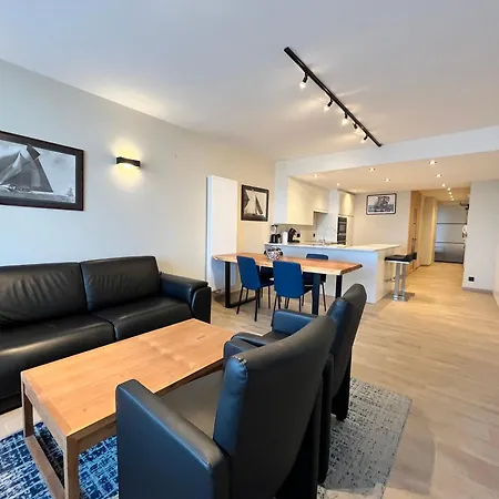 Apartman Bel Air - Luxurious 2-bedroom With Sauna Front Sea View T95 Ostende
